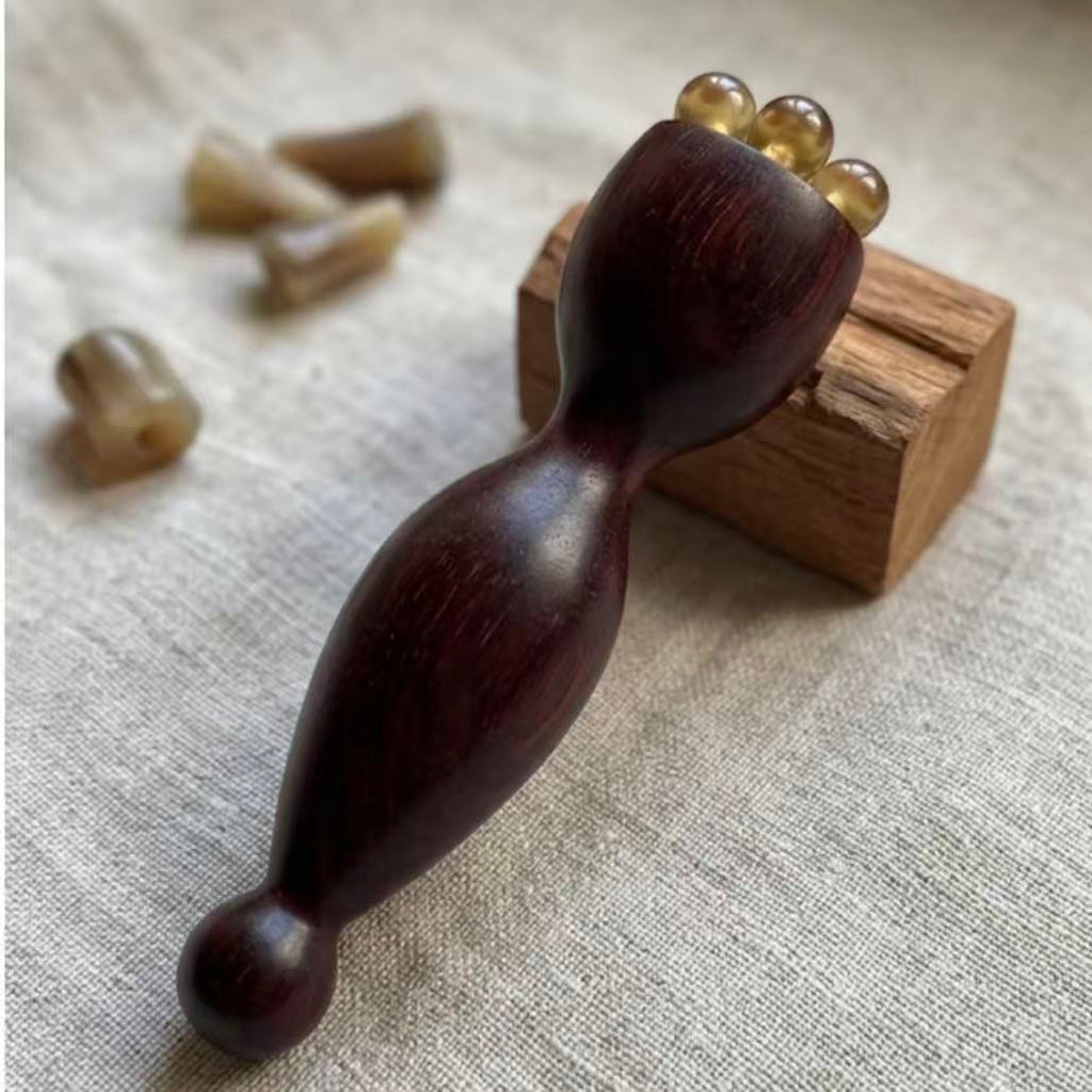 ZenEye Wand: Rosewood & Goat Horn (Free Essential Oil)
